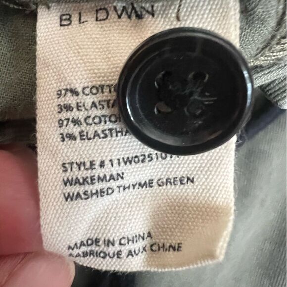 Bldwn drawstring green mens pants small Gorpcore athleisure grunge outdoor - Picture 5 of 11